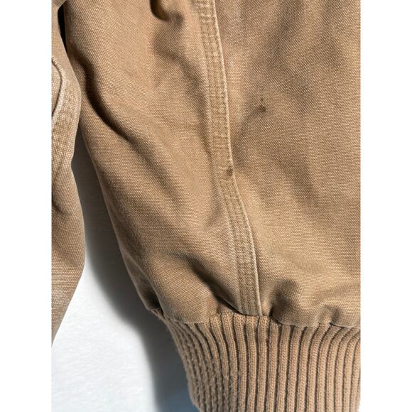 Carhartt Jacket Men 3XL Brown J130 SDL Duck Quilted Active Hood VTG Work Utility - Picture 8 of 10